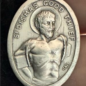 SAINT DISMAS/THE GOOD THIEF EASTER MEDAL NECKLACE